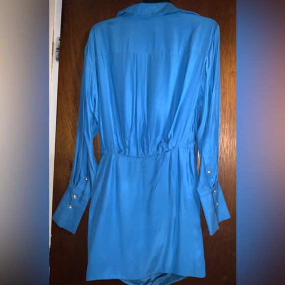 Gauge81 Turquoise Naha Silk Dress - Picture 4 of 5